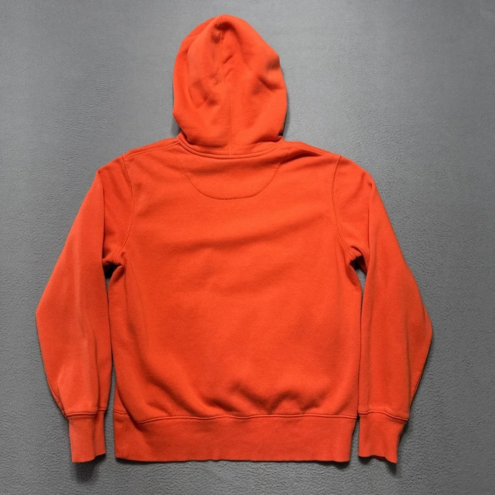 Vintage Nike Hoodie‎ Mens Sz Medium Orange Swoosh Script Spellout Y2k Streetwear